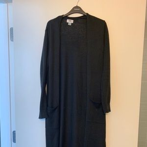 Long black old navy cardigan